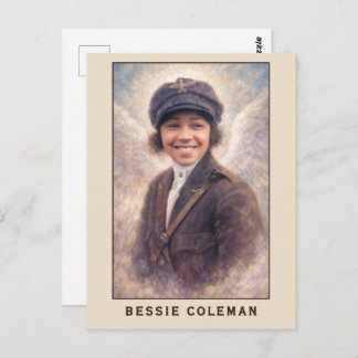 Postal Bessie Coleman Aviatrix Angel
