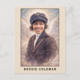 Postal Bessie Coleman Aviatrix Angel