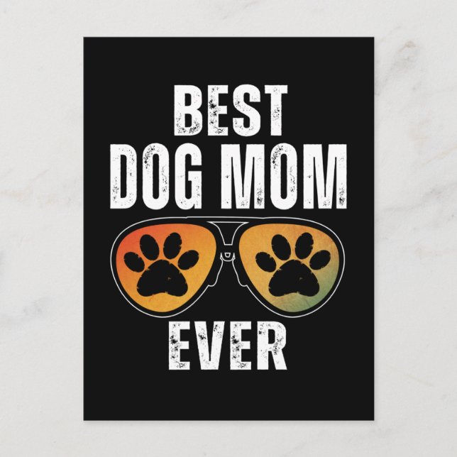 POSTAL BEST DOG MOM EVER (Anverso)