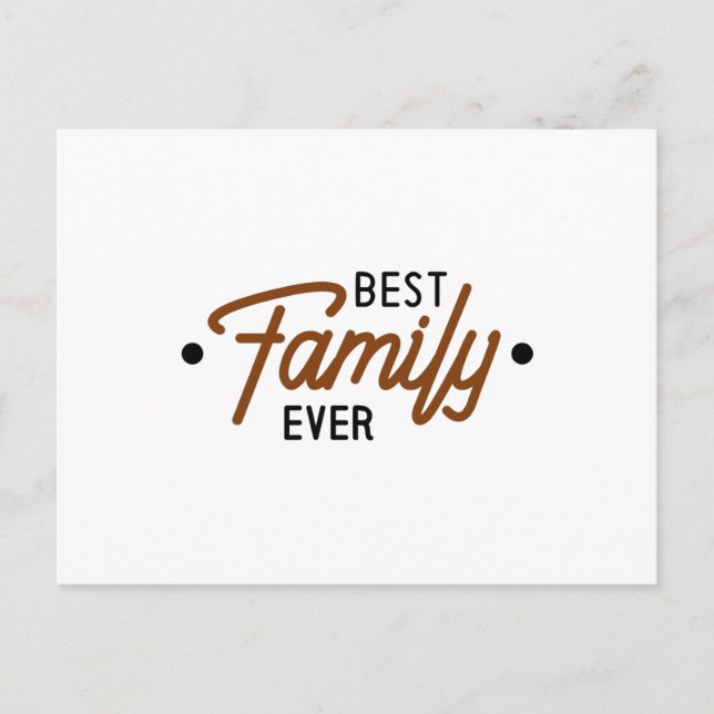 Postal Best Family Ever (Anverso)