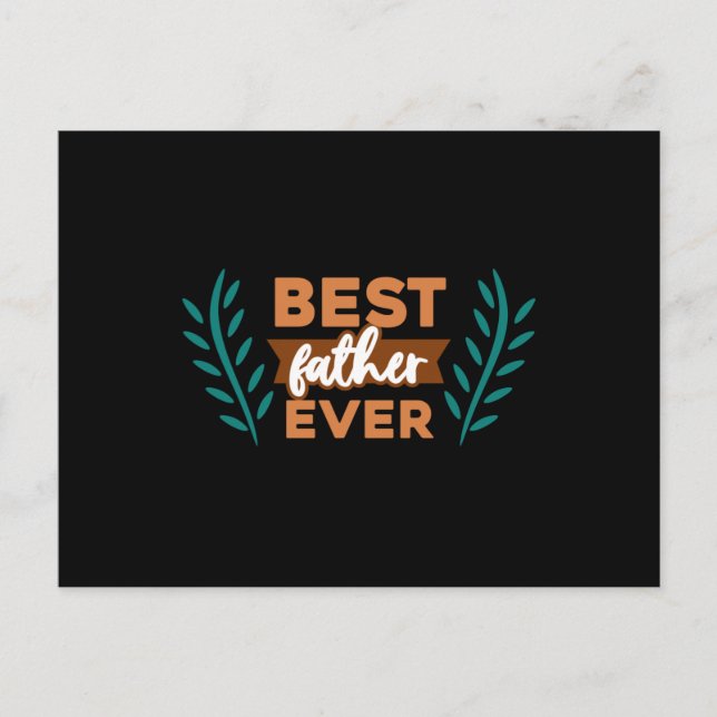 Postal Best Father Ever (Anverso)