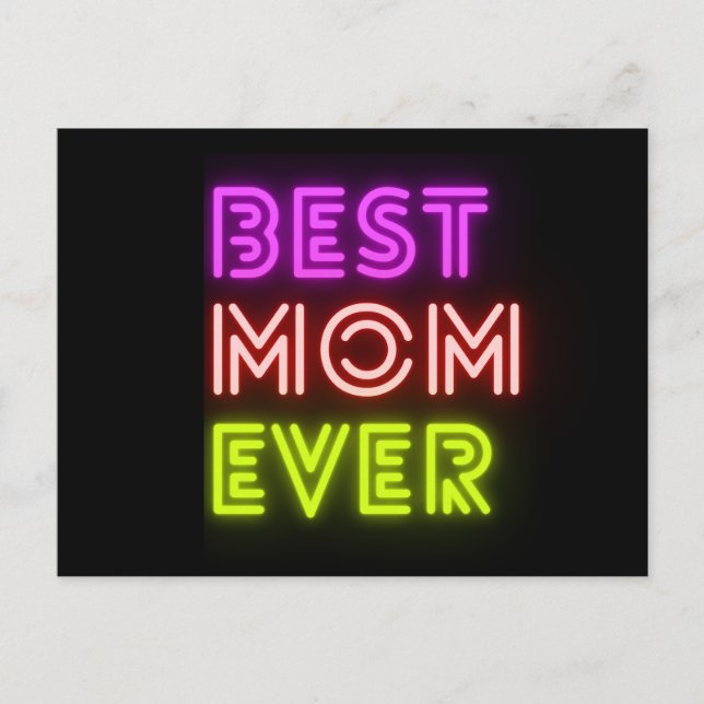Postal Best Mom ever (Anverso)