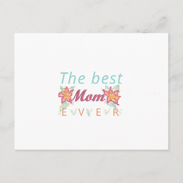 Postal best mom ever card (Anverso)