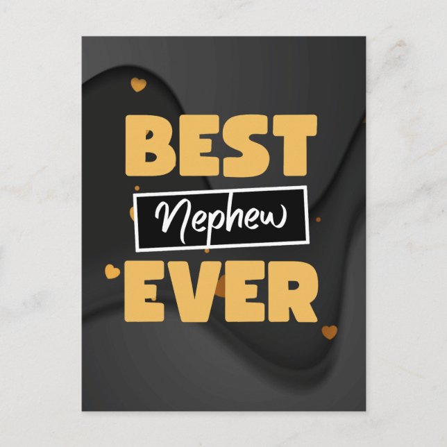 Postal Best nephew ever (Anverso)