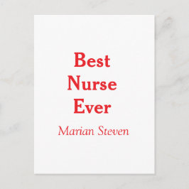 Postal Best nurse ever medical professional paramedical d