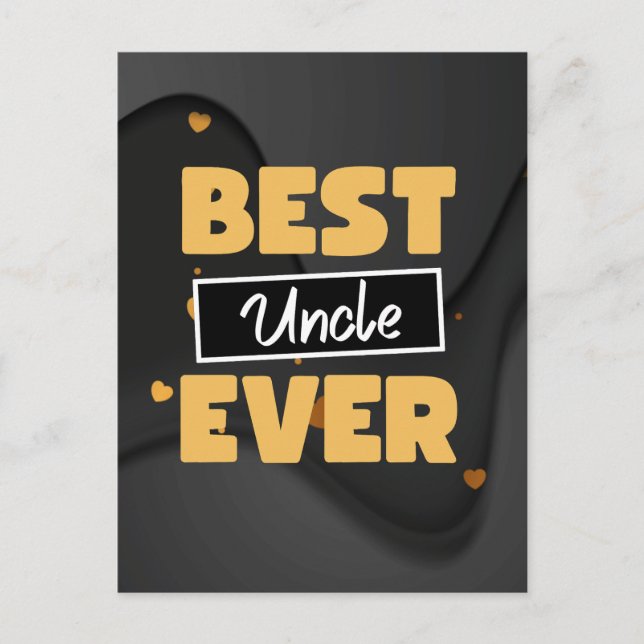 Postal Best Uncle ever (Anverso)