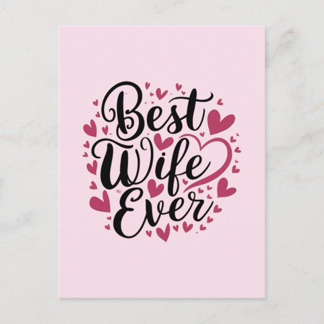Postal Best wife ever  (Anverso)