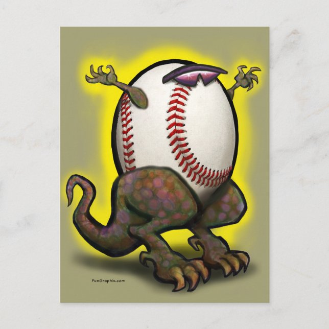 Postal Bestia de béisbol (Anverso)