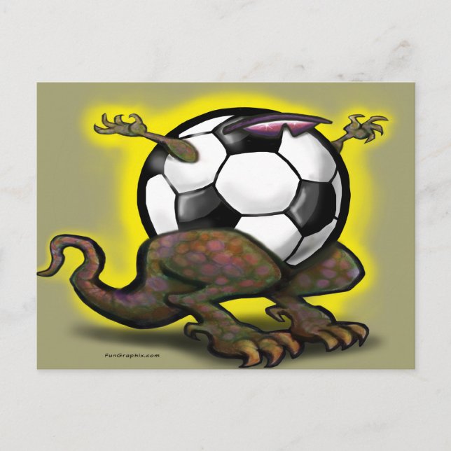 Postal Bestia de fútbol (Anverso)