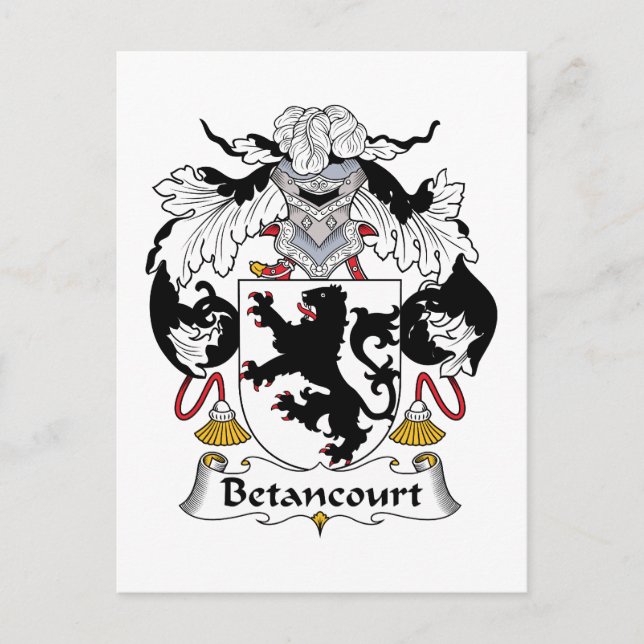 Postal Betancourt Family Crest (Anverso)