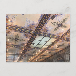 Postal Bethesda Terrace Arcade NYC Postcard