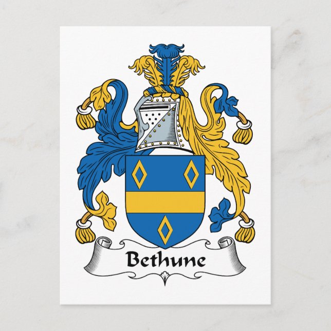 Postal Bethune Family Crest (Anverso)