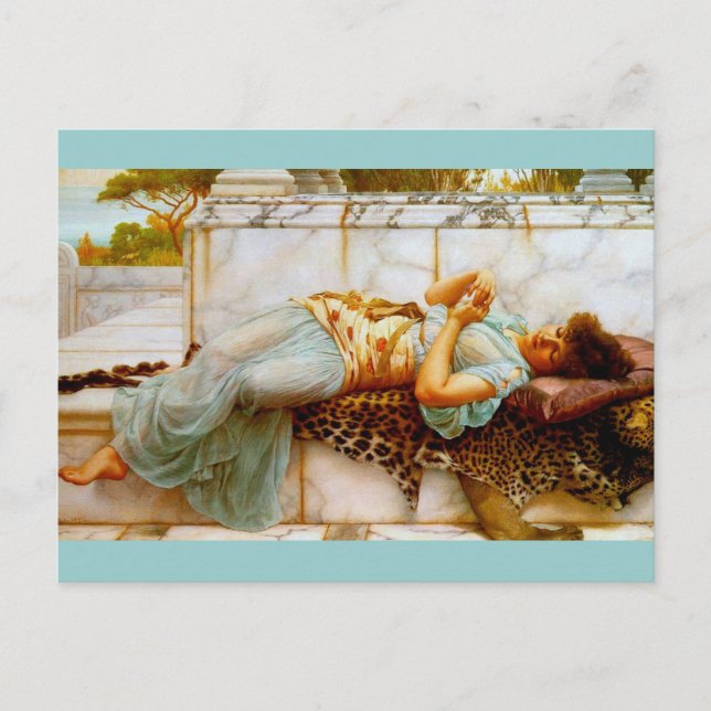 Postal Betrothido por Godward (Anverso)