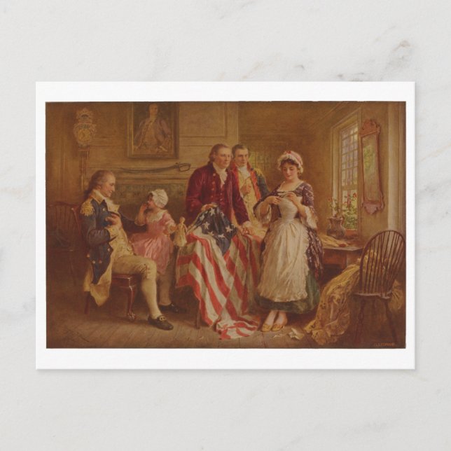 Postal Betsy Ross, 1777, JLG Ferris, c1930 (Anverso)