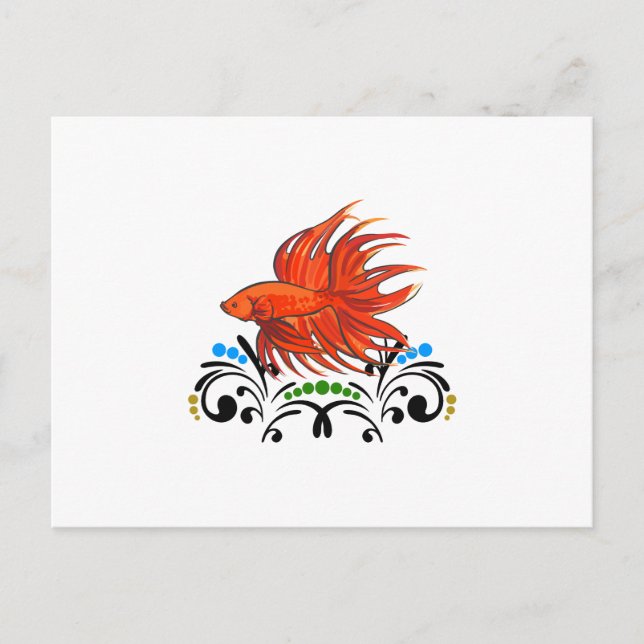 POSTAL BETTA FISH ARTSY (Anverso)