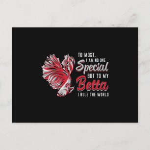Postal Betta Fish Especial Pero Para Mis Pescados Betta