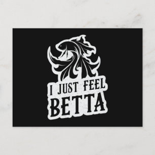 Postal Betta Fish Yo Solo Siento Que Betta Lover Combate