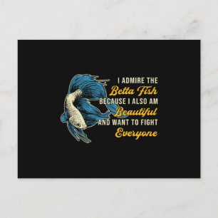 Postal Betta Pescado Porque Aquarium Ama Luchar contra Pe