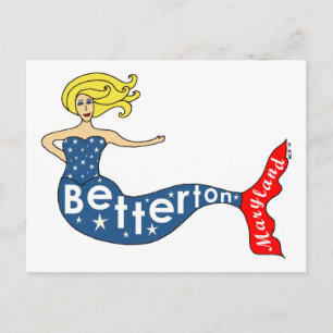 Postal Betterton, Maryland Mermaid