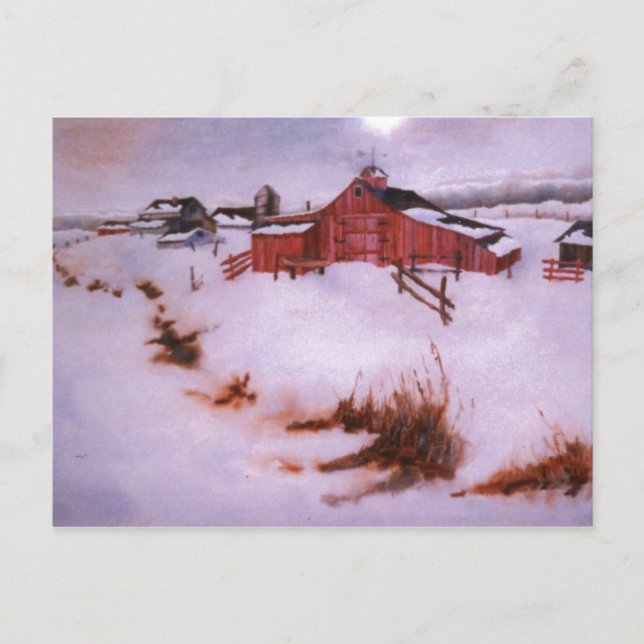 Postal "Between Snows" (Anverso)