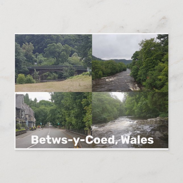 Postal Betws-y-Coed, Gales (Anverso)
