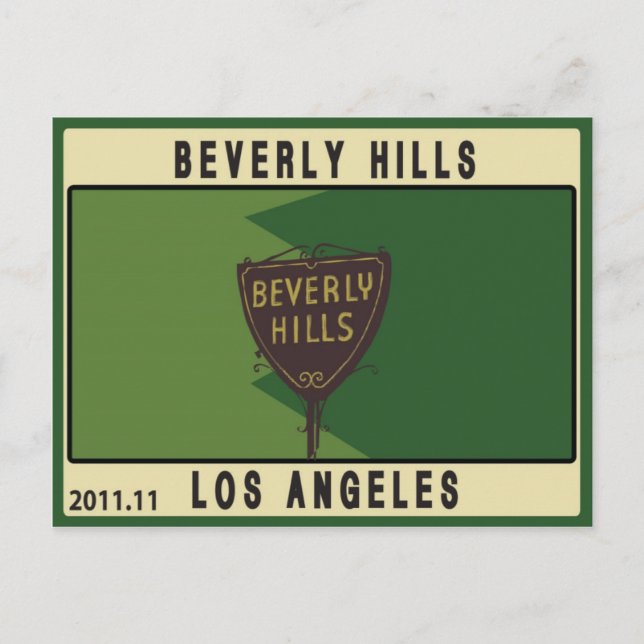Postal Beverly Hills (Anverso)