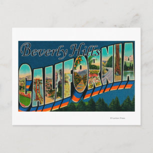 Postal Beverly Hills, California - Escenas de letras gran