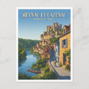 Postal Beynac-et-Cazenac Sarlat-la-Canéda Francia Recuerd
