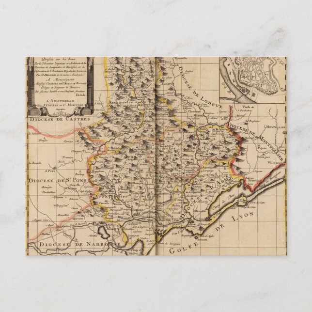 Postal Béziers Francia (Anverso)