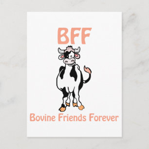 Postal BFF de vaca