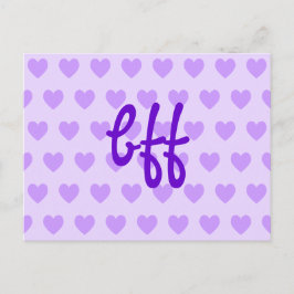 Postal bff en morado