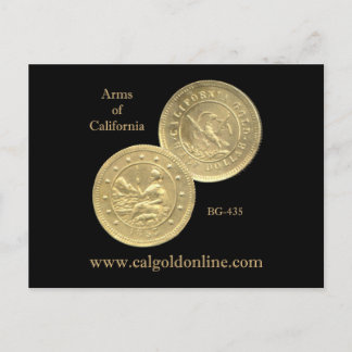 Postal BG-435 "Arms of California"
