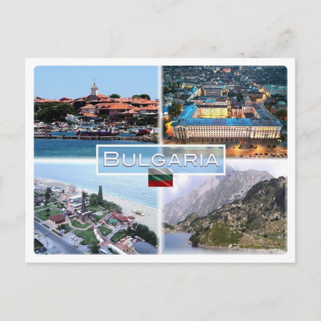 Postal BG Nesebar - Plaza de la Independencia - Sofía - (Anverso)