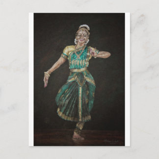 Postal Bharatanatyam Dancer