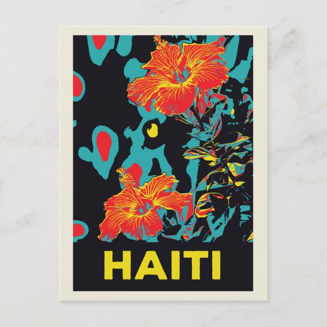 Postal Bhibisco típico de Haití (Anverso)