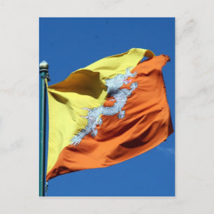 Postal bhután de bandera
