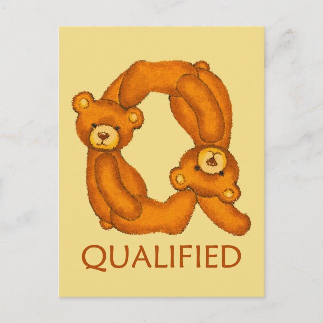 Postal Biblia Bears ~ Escritura calificada ~ Flashcard (Anverso)