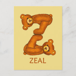 Postal Biblia Bears ~ Escritura de celo ~ Flashcard