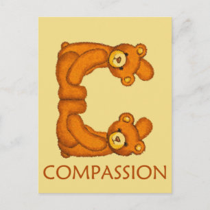 Postal Biblia Bears ~ Escritura de compasión ~ Flashcards