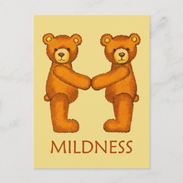 Postal Biblia Bears ~ Leve Escritura ~ Flashcards (Anverso)
