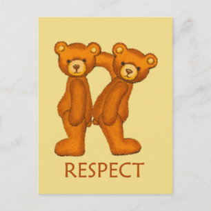 Postal Biblia Bears ~ Respeto de las escrituras ~ Flashca