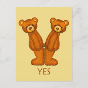 Postal Biblia Bears ~ Sí Escritura ~ Flashcard