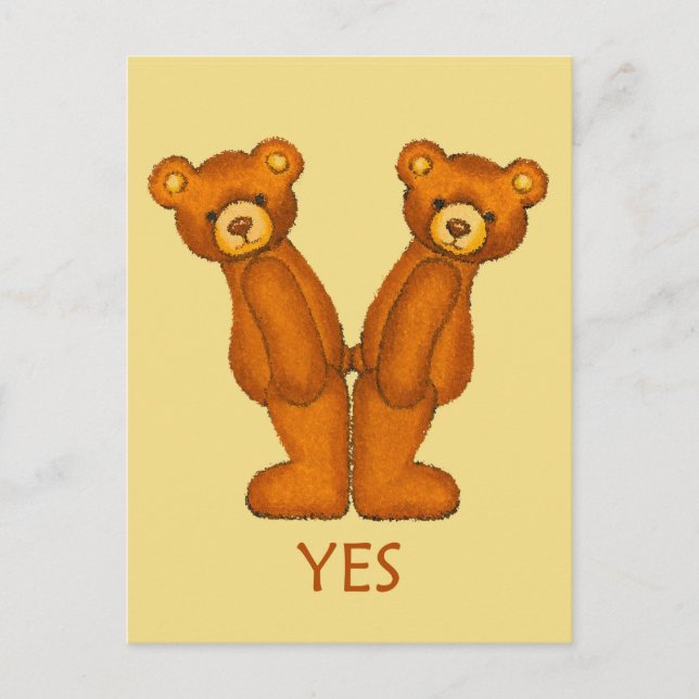 Postal Biblia Bears ~ Sí Escritura ~ Flashcard (Anverso)