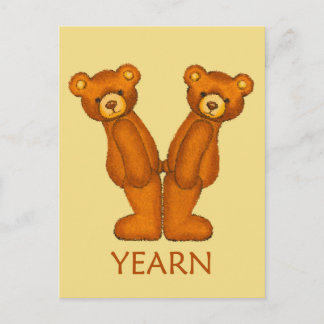 Postal Biblia Bears ~ Yearn Scripting ~ Flashcard