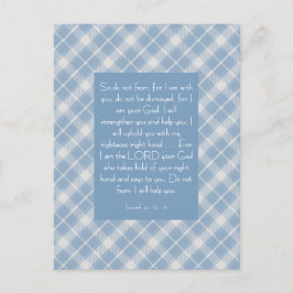 Postal Biblia personalizable Verse Isaiah 41:10, 13