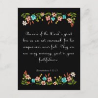 Biblia Verse Art - Lamentación 3:22-23