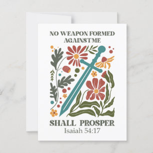 Postal Biblia Verse Wildflower
