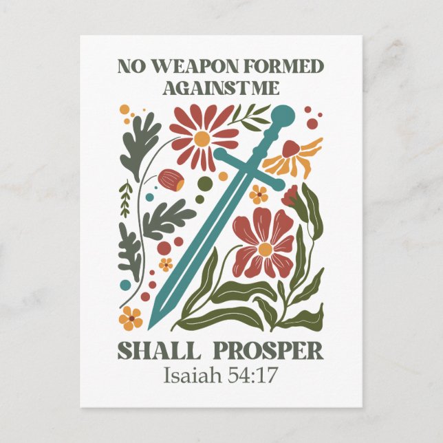 Postal Biblia Verse Wildflower (Anverso)