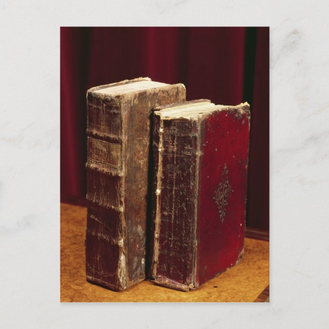 Postal Biblias pertenecientes a Lord Byron y Augusta Leig (Anverso)