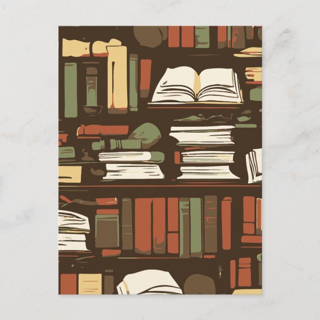 Postal biblioteca (Anverso)
